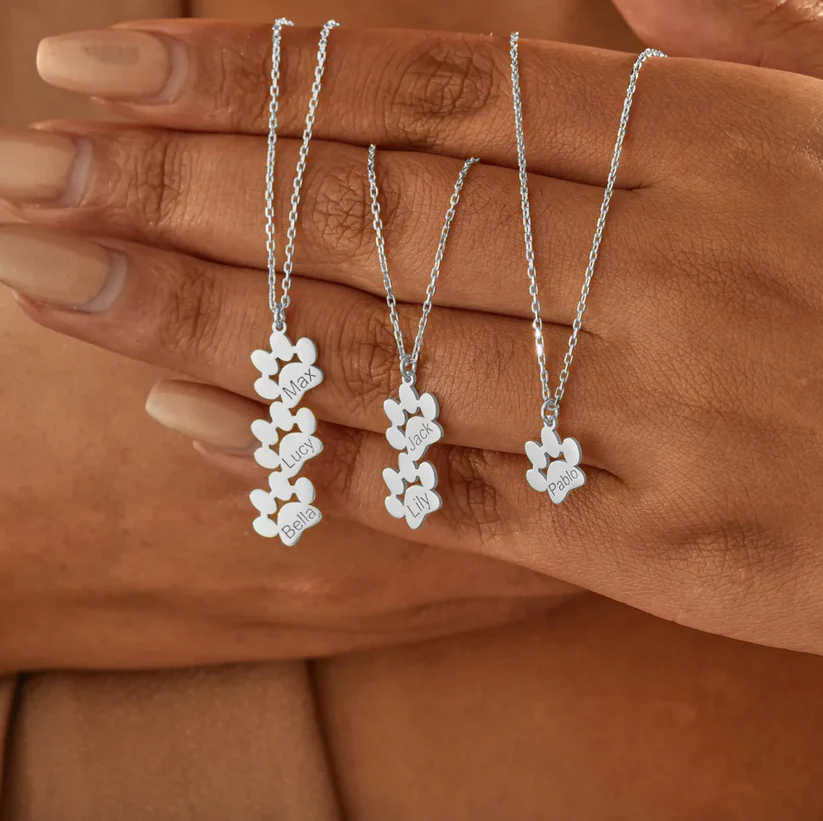 Bracelet et Collier pattes personnalisable