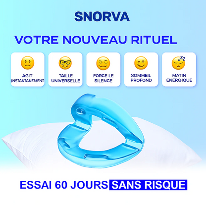 Snorva – Embout buccal anti-ronflement médical, discret et confortable