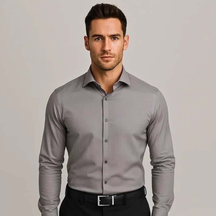 Chemise Infroissable à Coupe Ajustée