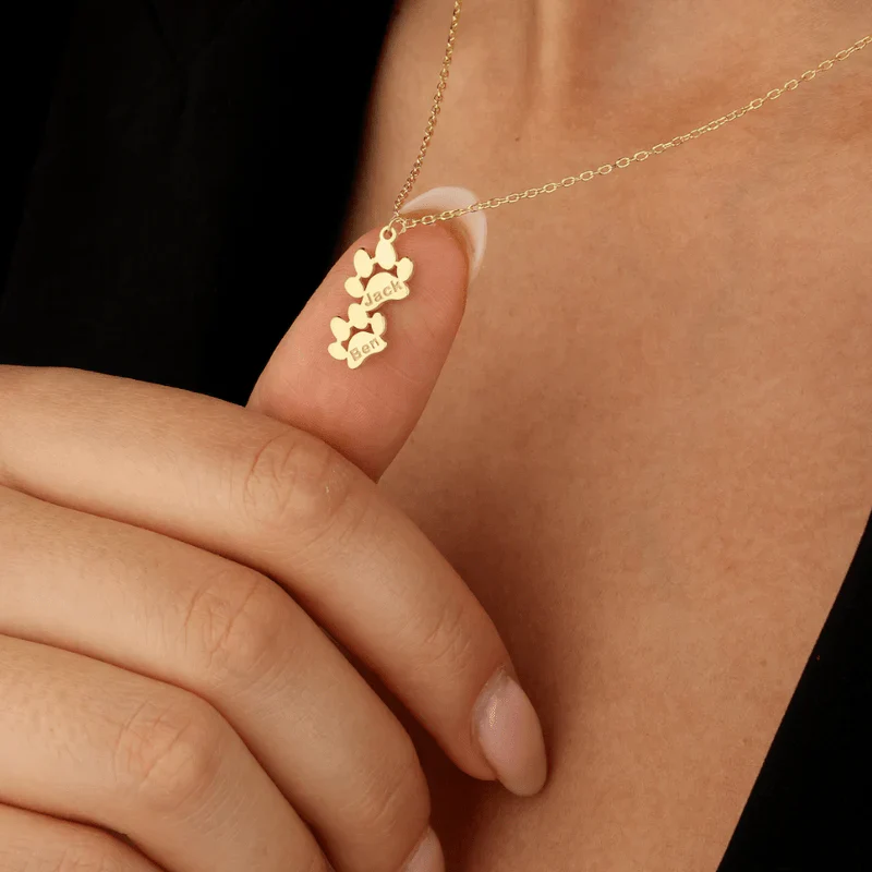 Bracelet et Collier pattes personnalisable