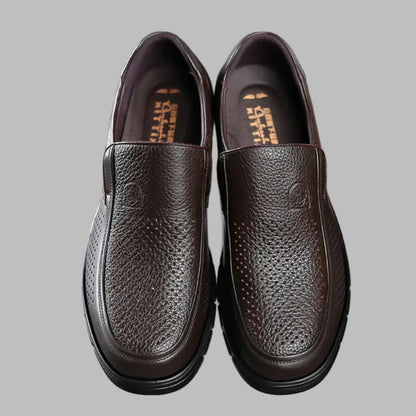 Chaussures décontractées pour hommes en cuir véritable