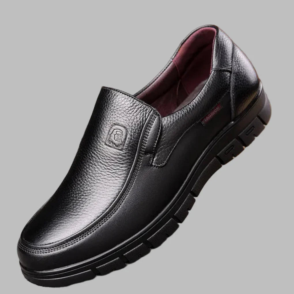 Chaussures décontractées pour hommes en cuir véritable