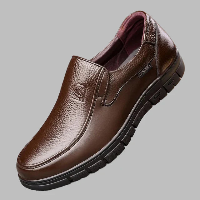 Chaussures décontractées pour hommes en cuir véritable