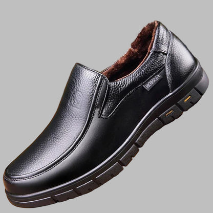 Chaussures décontractées pour hommes en cuir véritable
